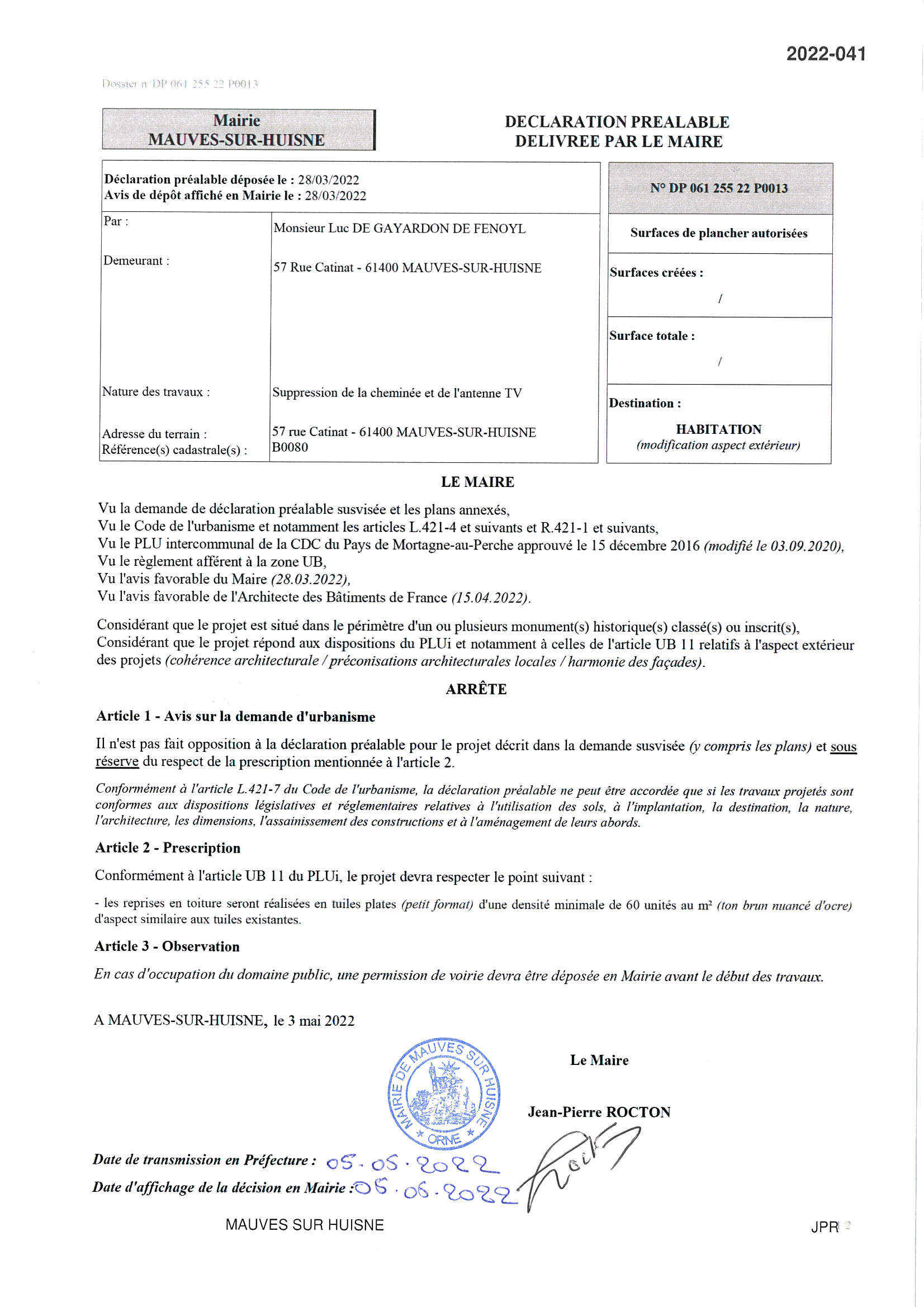 2022 041 DP06125522P0013 DE GAYARDON 1