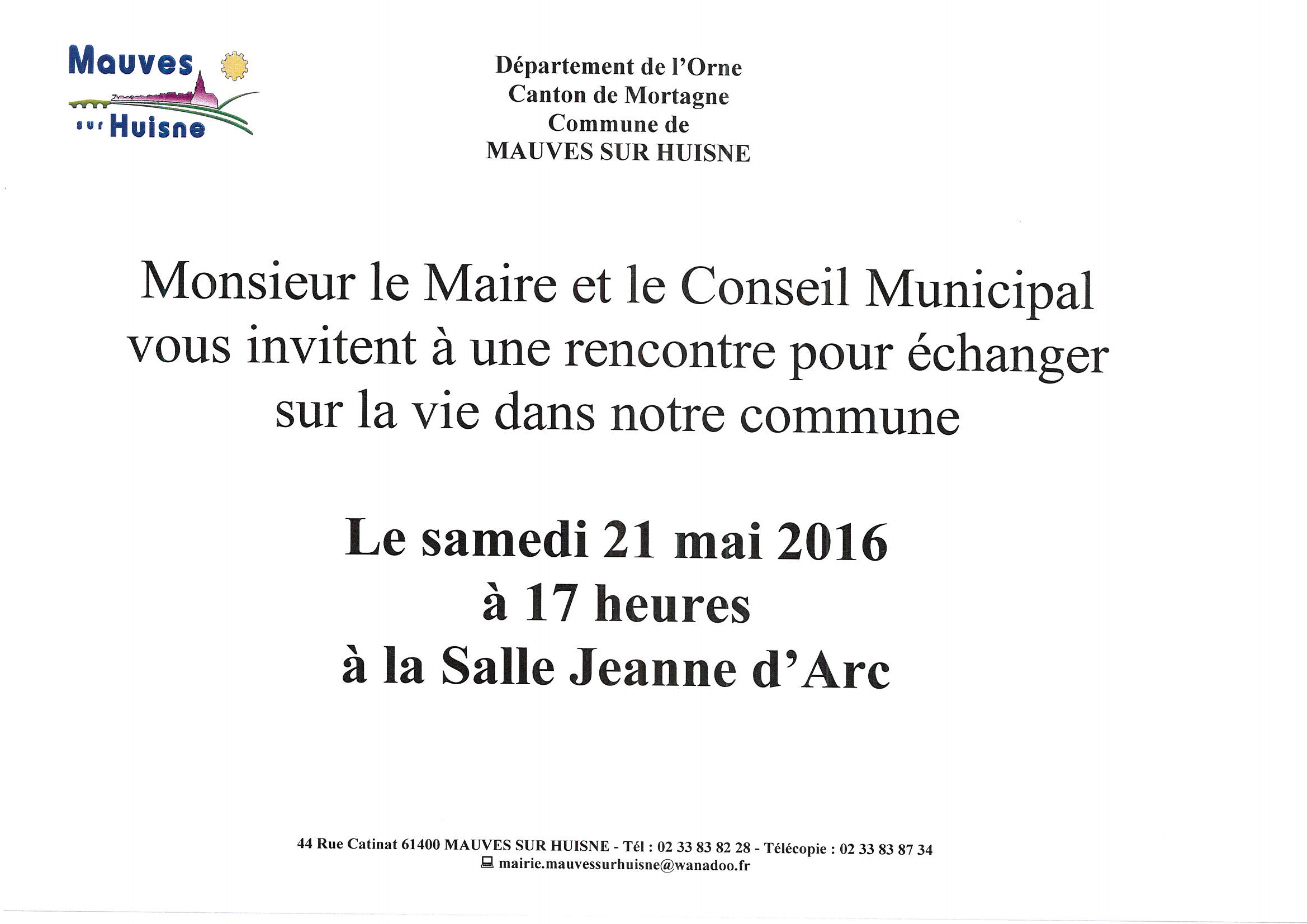 REUNION PUBLIQUE 2016
