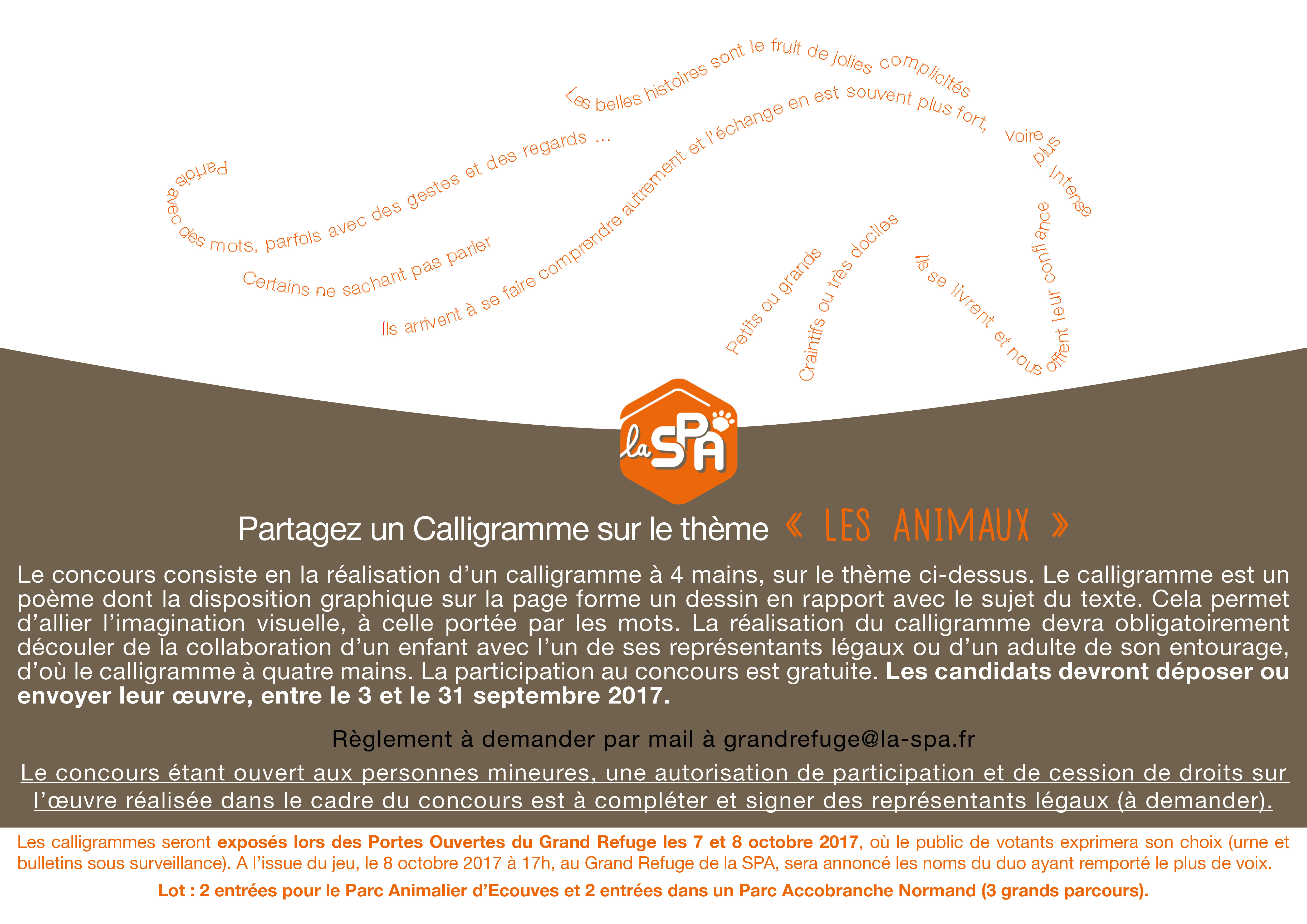 Concours Calligramme Facebook