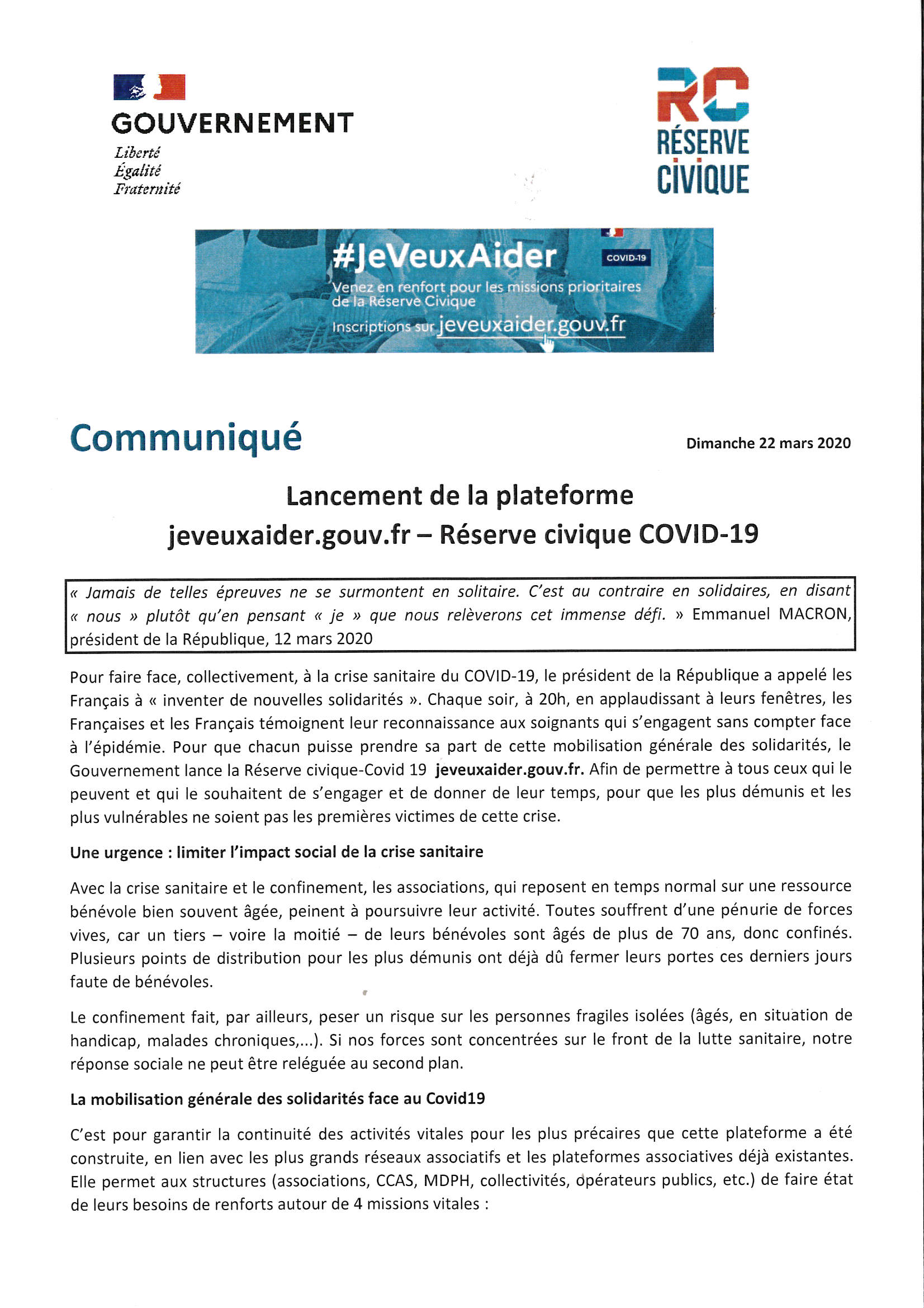 JE VEUX AIDER 01