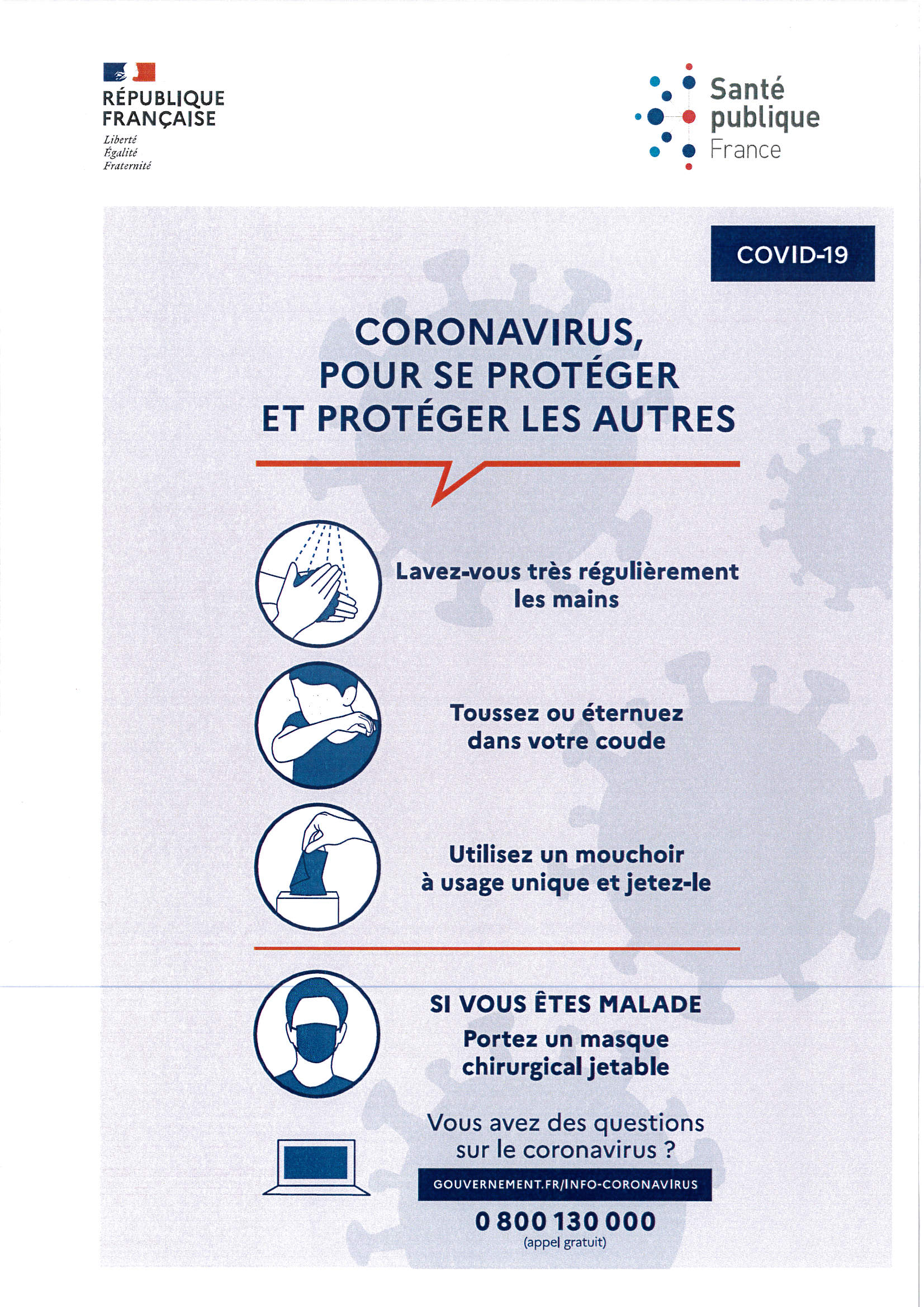coronavirus consignes