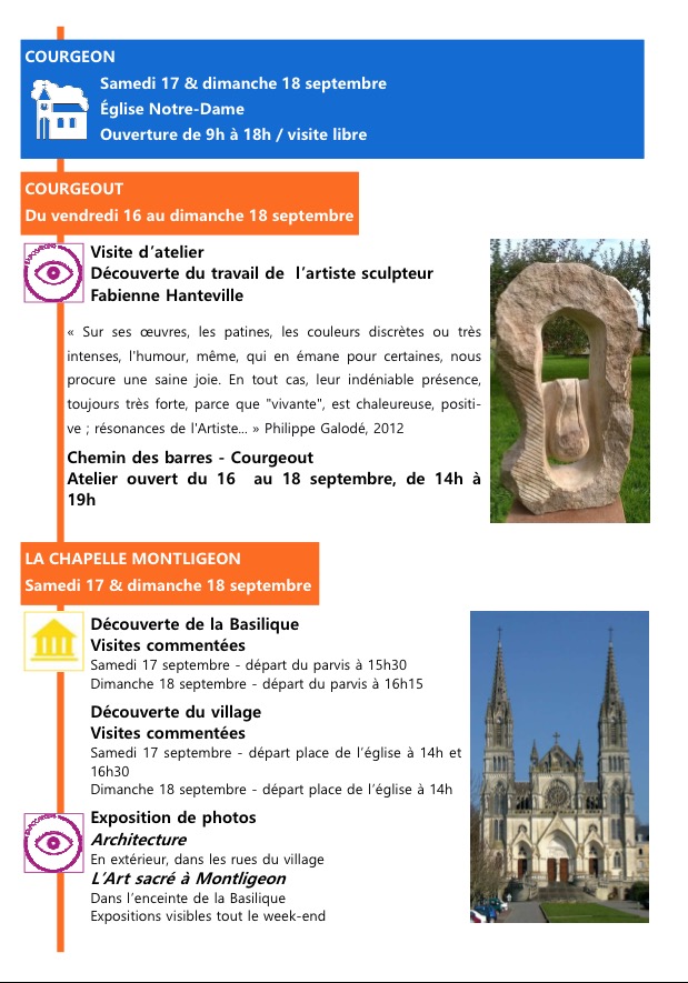 journee patrimoine courgeon