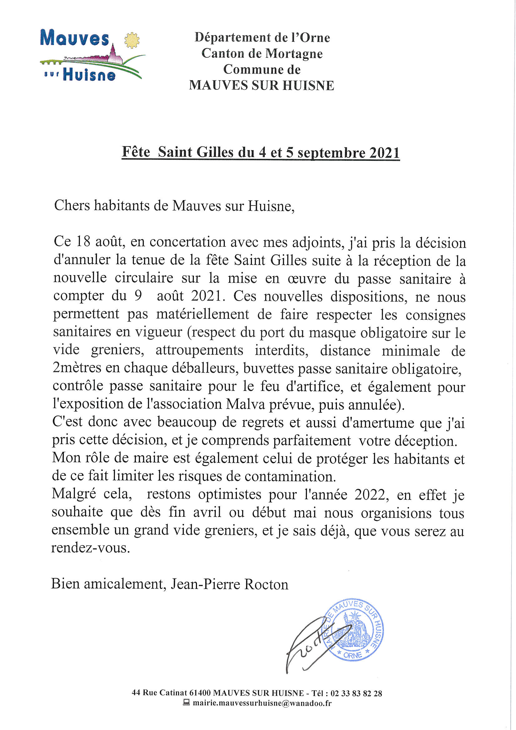 20210820 MOT DU MAIRE