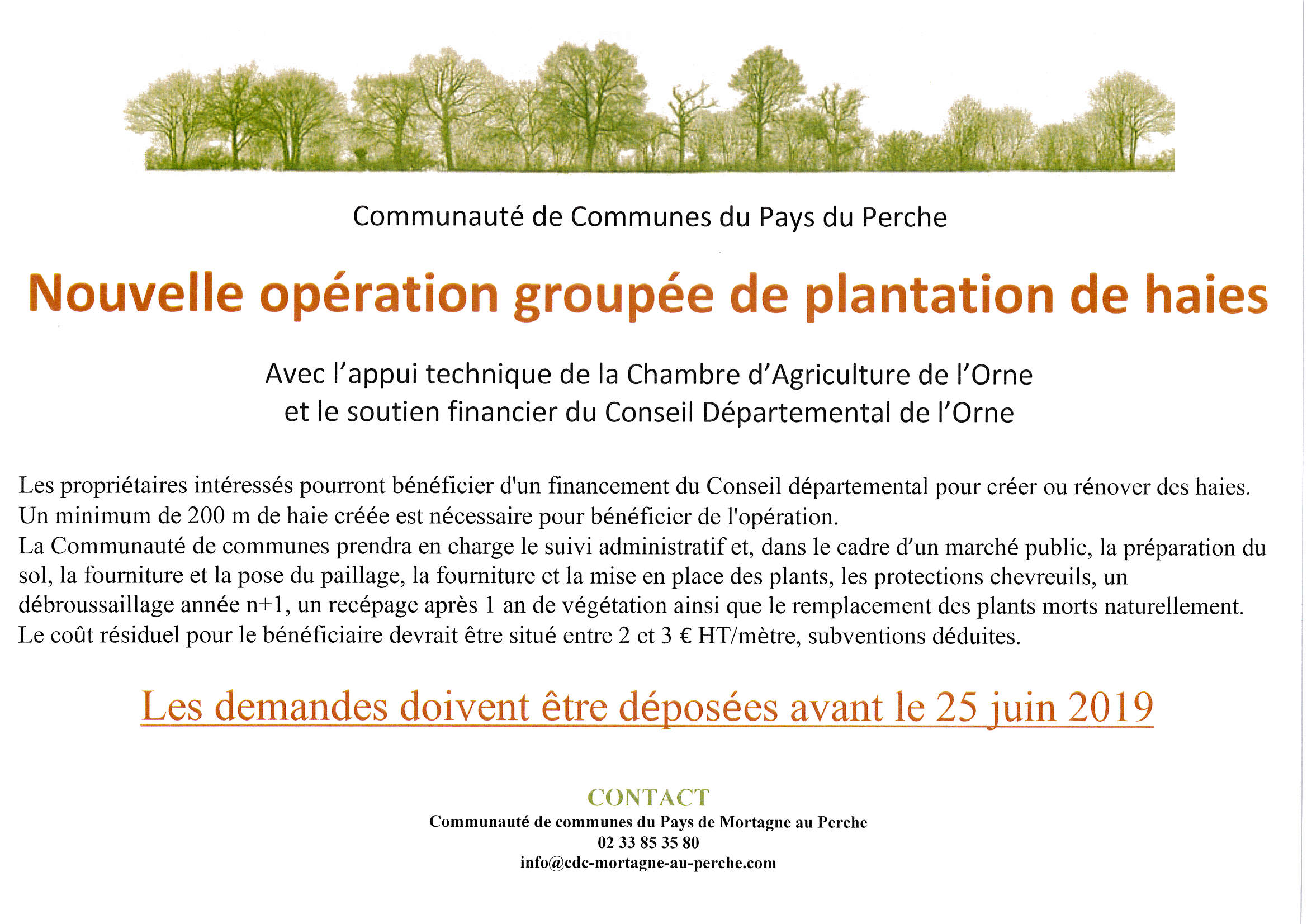 PLANTATION HAIES 2019