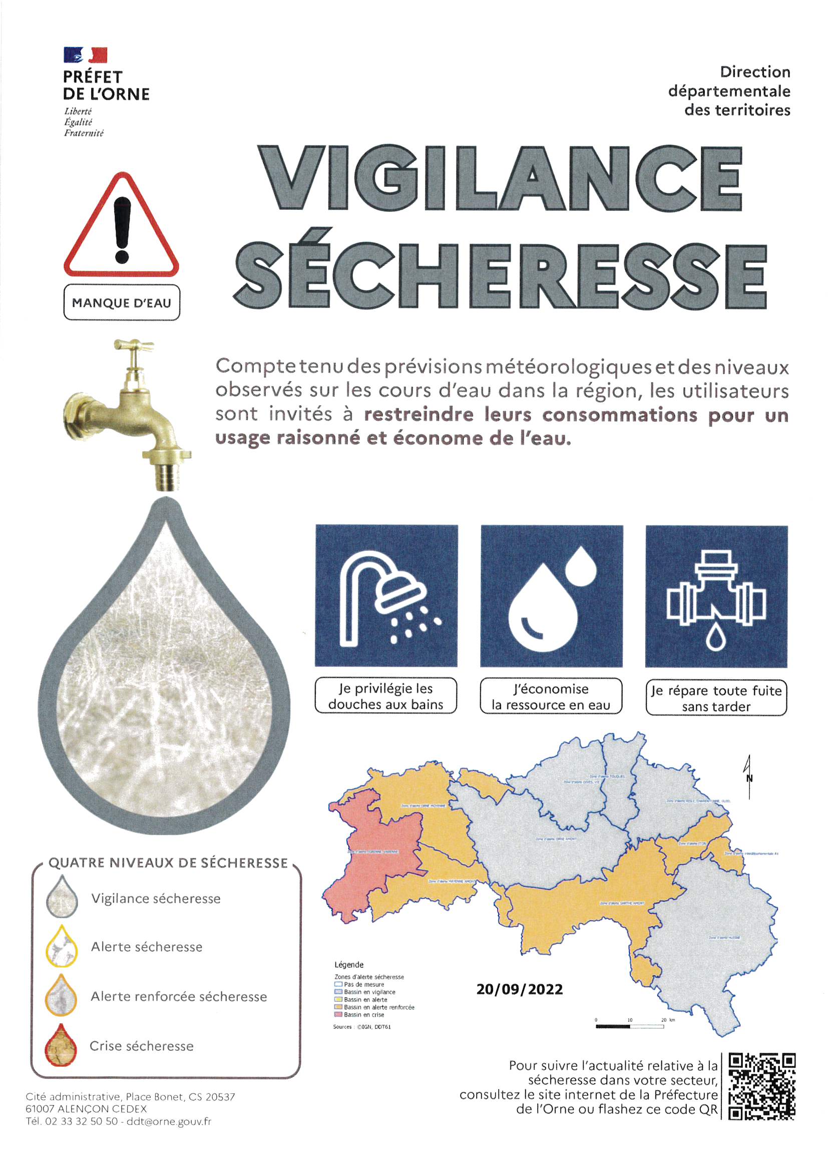 VIGILANCE SECHERESSE SEPTEMBRE 2022