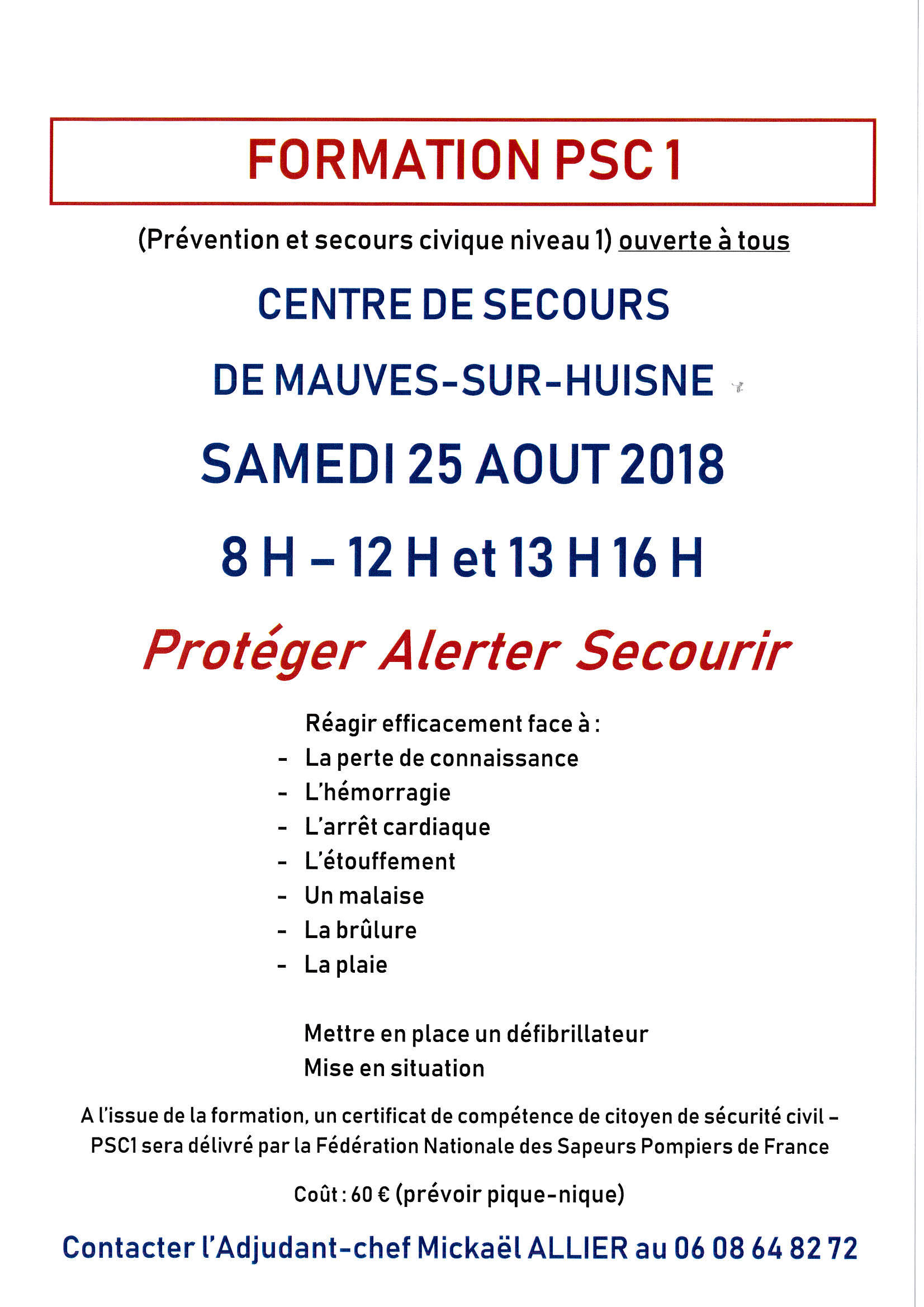 PSC1 AOUT 2018