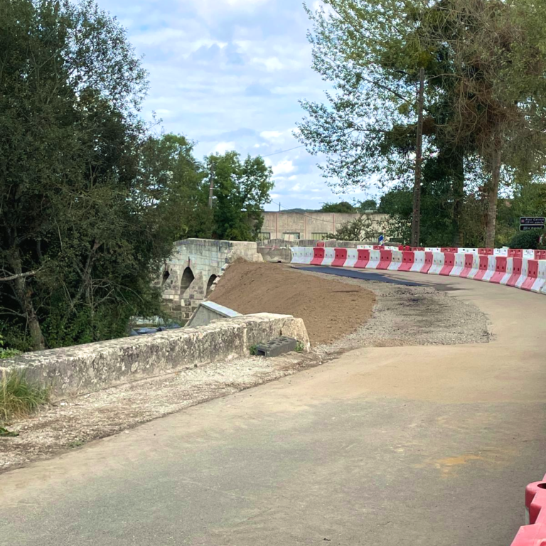 Visite des travaux au niveau du Pont Catinat